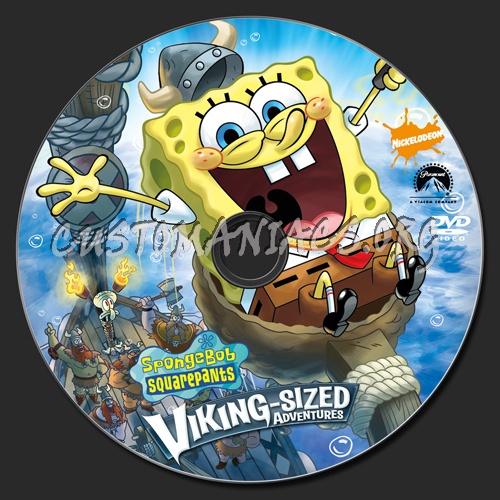 Spongebob Squarepants Viking-Sized Adventures dvd label
