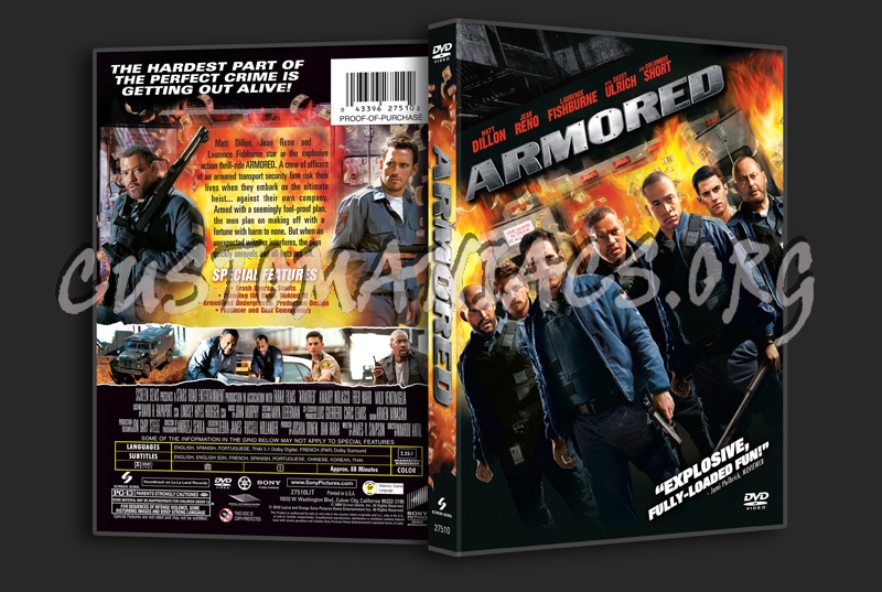 Armored dvd cover