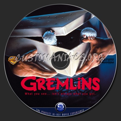 Gremlins blu-ray label