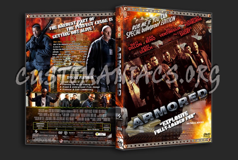 Armored dvd cover