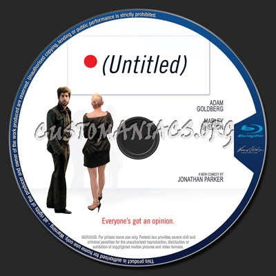 Untitled blu-ray label