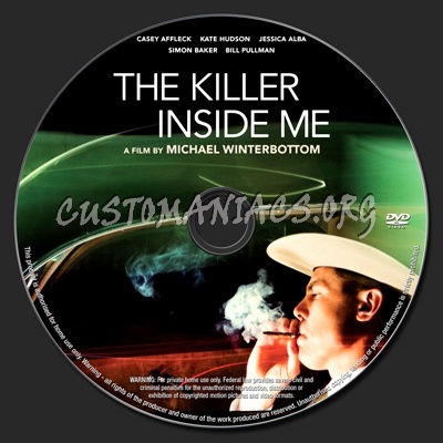 The Killer Inside Me dvd label