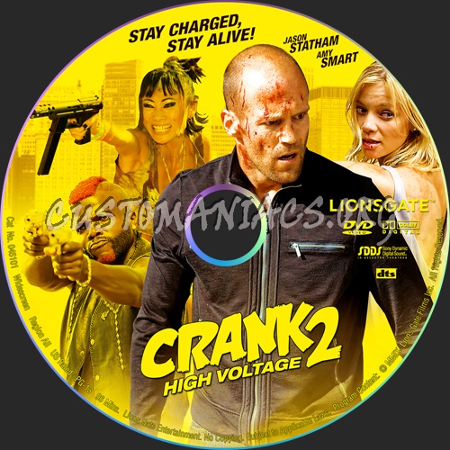 Crank: High Voltage dvd label