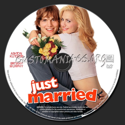 Just Married dvd label
