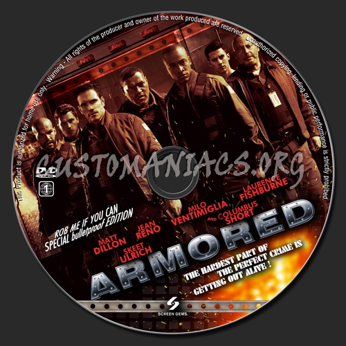 Armored dvd label