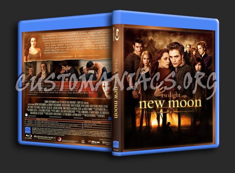 Twilight - New Moon blu-ray cover