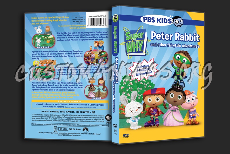 Super Why: Peter Rabbit and other Fairytale Adventures dvd cover