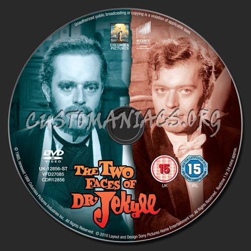 The Two Faces of Dr. Jekyll dvd label
