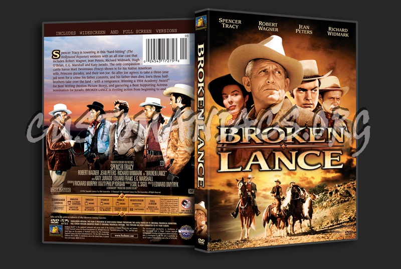 Broken Lance dvd cover