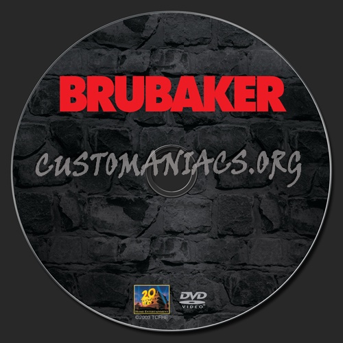Brubaker dvd label