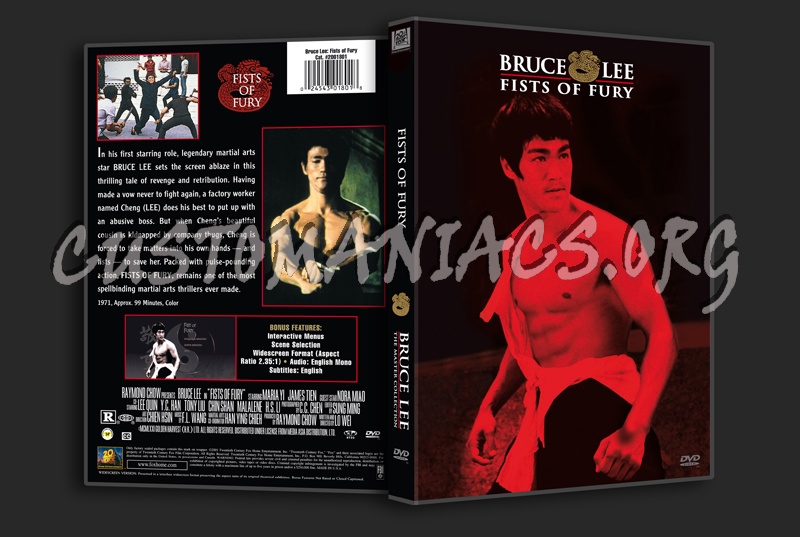 Bruce Lee Fists of Fury dvd cover
