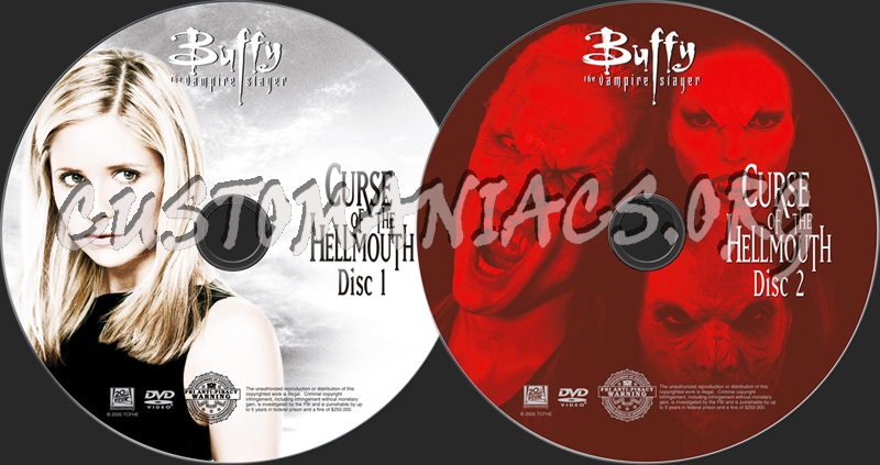 Buffy Curse of the Hellmouth dvd label