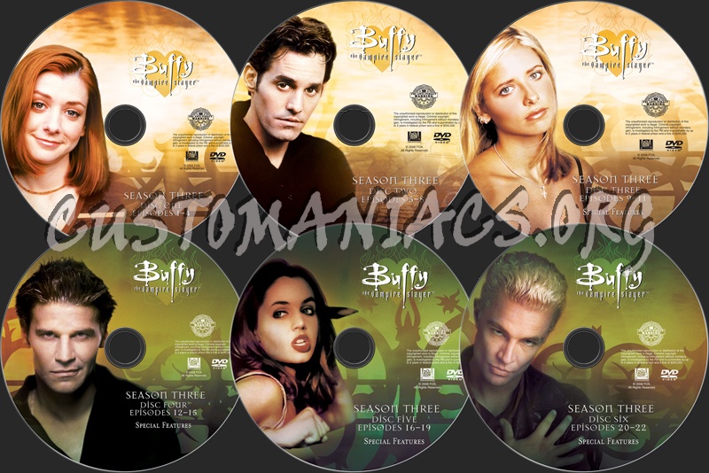 Buffy Season 3 dvd label