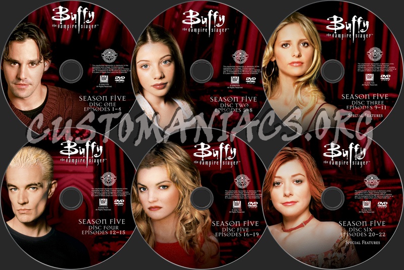 Buffy Season 5 dvd label