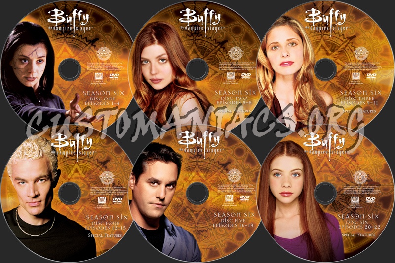 Buffy Season 6 dvd label