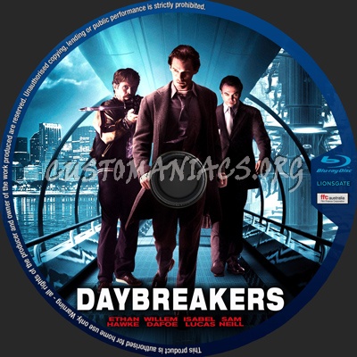 Daybreakers blu-ray label