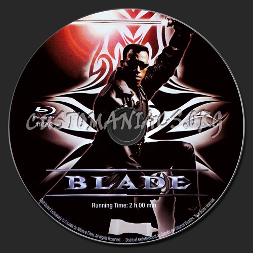 Blade blu-ray label