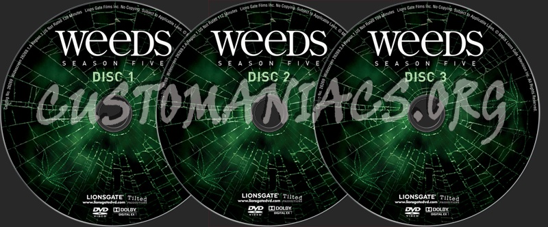 Weeds Season 5 dvd label