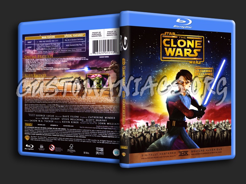 Star Wars: The Clone Wars blu-ray cover