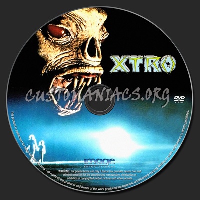 Xtro dvd label