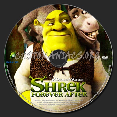 Shrek Forever After dvd label