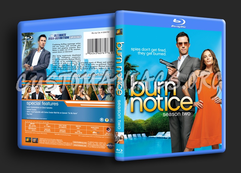Burn Notice Season 2 blu-ray cover