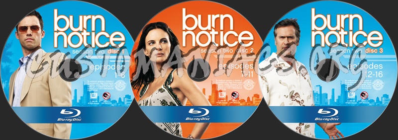 Burn Notice Season 2 blu-ray label