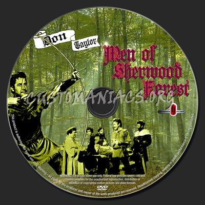 Men of Sherwood Forest dvd label