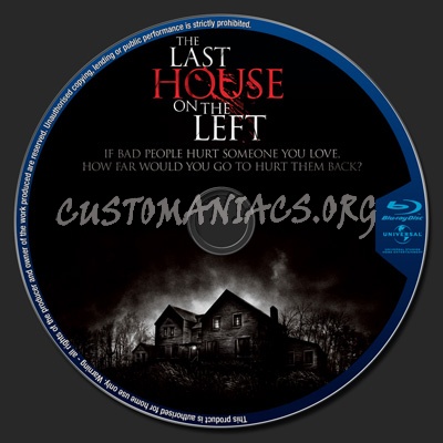 The Last House On The Left blu-ray label