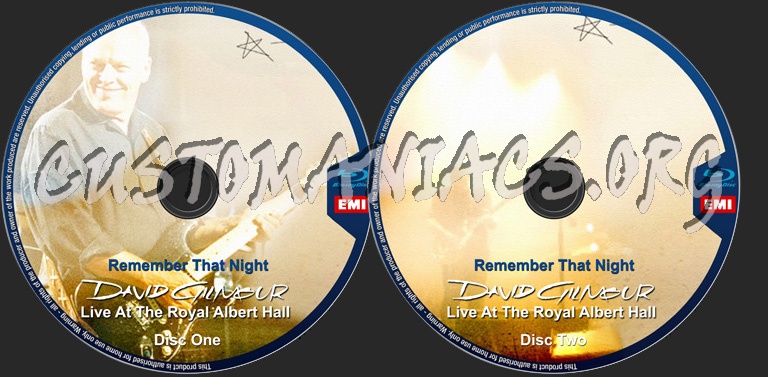 David Gilmour - Remember That Night - Live At The Royal Albert Hall blu-ray label