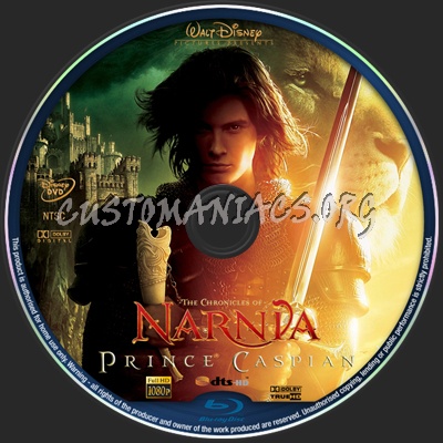 The Chronicles of Narnia - Prince Caspian blu-ray label