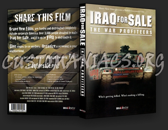 Iraq for Sale - The War Profiteers dvd cover