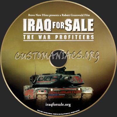 Iraq for Sale - The War Profiteers dvd label