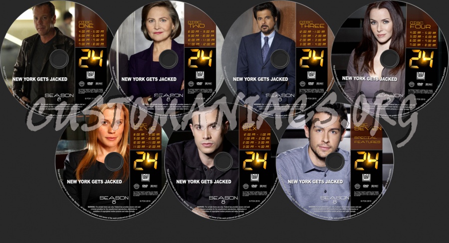 24 Season 8 dvd label