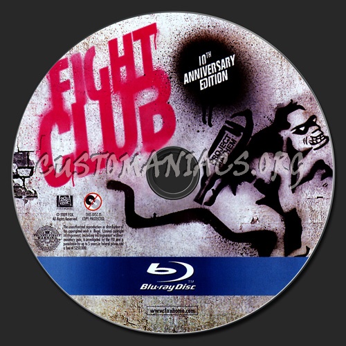 Fight Club blu-ray label