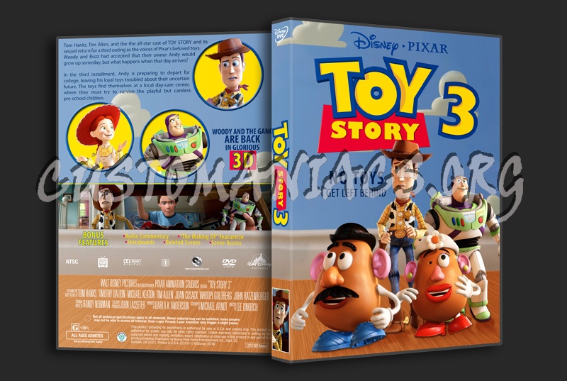 Toy Story 3 dvd cover