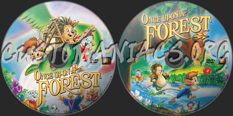 Once Upon A Forest dvd label