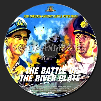The Battle of the River Plate dvd label