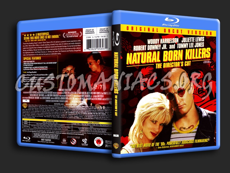 Natural Born Killers Directors Cut blu-ray cover