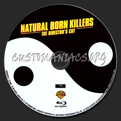 Natural Born Killers Director's Cut blu-ray label