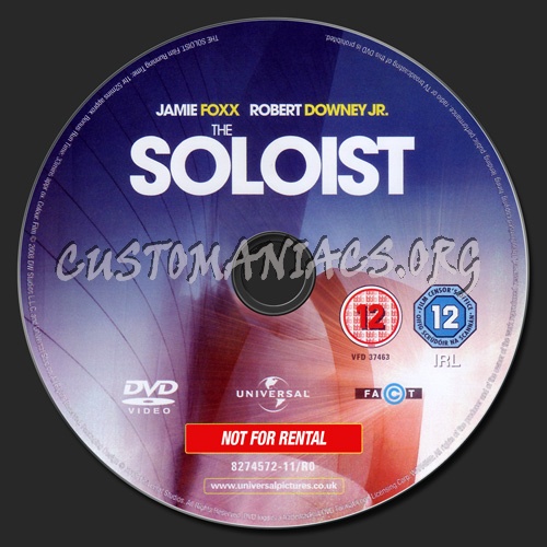 The Soloist dvd label