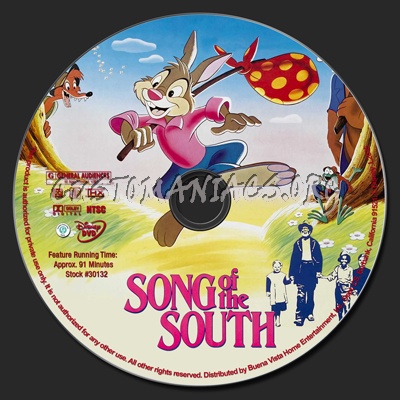 Song of the South dvd label