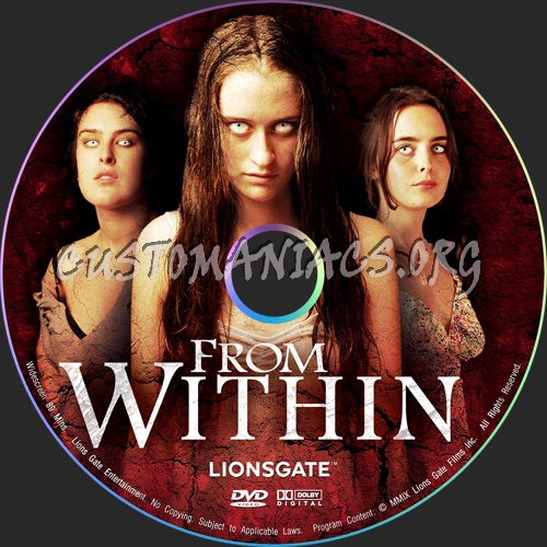 From Within dvd label