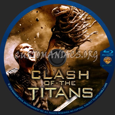 Clash of the Titans blu-ray label