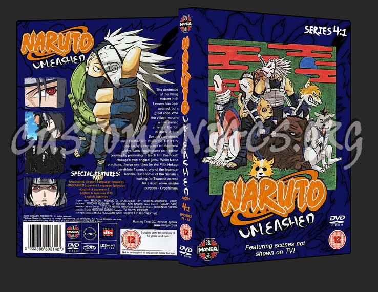 Naruto Unleashed Series 4 Part 1 dvd cover