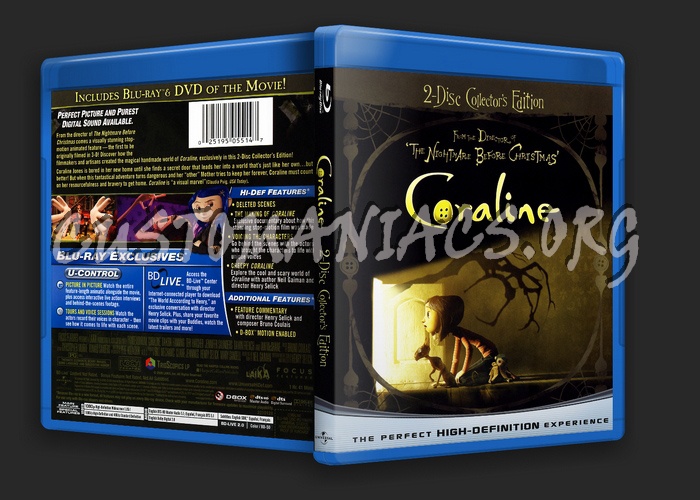 Coraline blu-ray cover