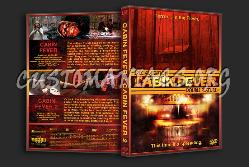 Cabin Fever 1 & 2 Double Feature dvd cover