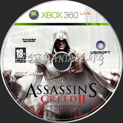 Assassin's Creed II dvd label
