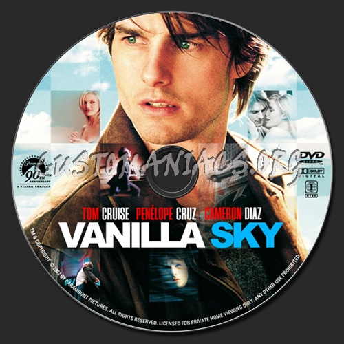 Vanilla Sky dvd label