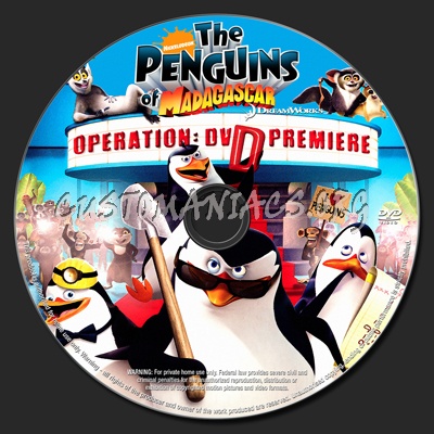 The Penguins of Madagascar Operation DVD Premiere dvd label
